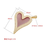Charming Heart Pendant for Women Earrings Necklace Making