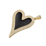 Charming Heart Pendant for Women Earrings Necklace Making