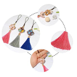 2PCS Tassel Aromatherapy Oil Diffuser Locket Keychain Bag Hanging Pendant