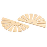 20pcs Raw Brass Semicircle Earrings Charms DIY Jewelry Making