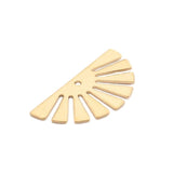 20pcs Raw Brass Semicircle Earrings Charms DIY Jewelry Making