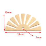 20pcs Raw Brass Semicircle Earrings Charms DIY Jewelry Making