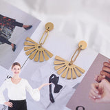 20pcs Raw Brass Semicircle Earrings Charms DIY Jewelry Making