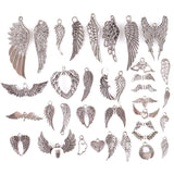 35pcs Angel Wing Feather Charms DIY Jewelry Findings
