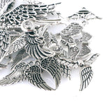 35pcs Angel Wing Feather Charms DIY Jewelry Findings