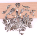 35pcs Angel Wing Feather Charms DIY Jewelry Findings