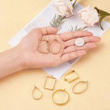 25pcs Alloy Geometric Frame Charms for DIY Resin Flower Jewelry
