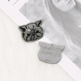10Pcs Acrylic Cat Charms for DIY Jewelry Making