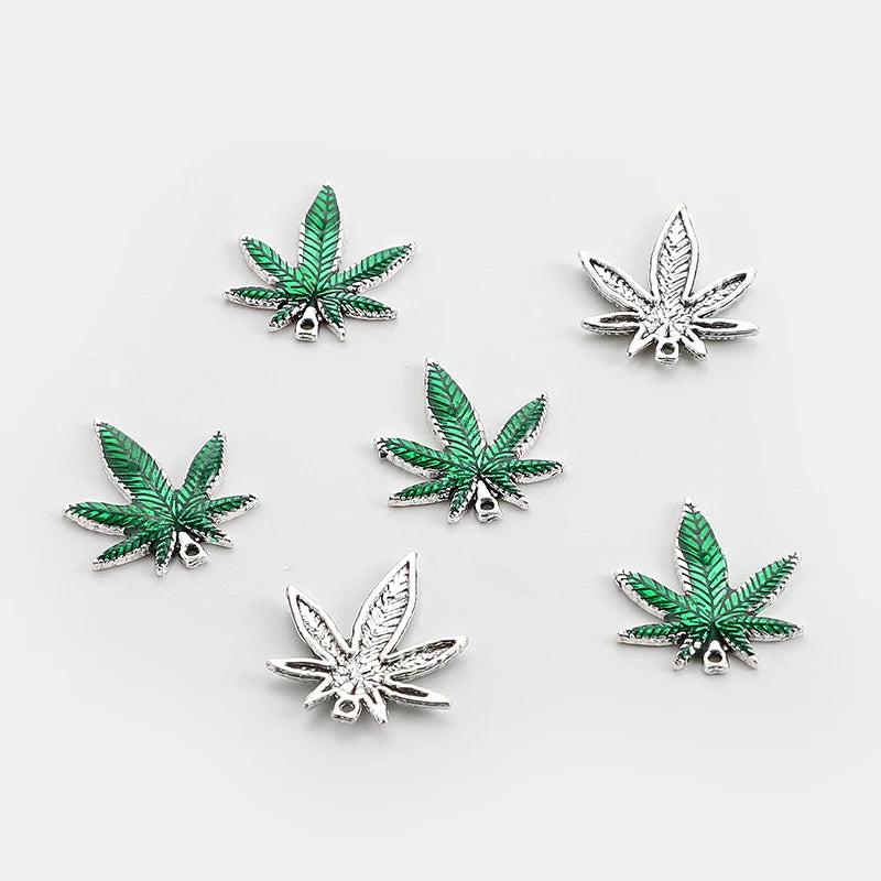 10PCS Maple Leaf Charms Pendant for Jewelry Making DIY Accessories