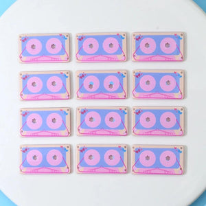 10pcs 40x23mm Pink Tape Shape Charms Pendant DIY Jewelry Making Supplies