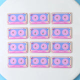 10pcs 40x23mm Pink Tape Shape Charms Pendant DIY Jewelry Making Supplies