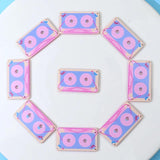 10pcs 40x23mm Pink Tape Shape Charms Pendant DIY Jewelry Making Supplies