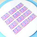 10pcs 40x23mm Pink Tape Shape Charms Pendant DIY Jewelry Making Supplies