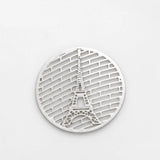20Pcs Silver Mixed 22mm Floating Plate Charms for 30mm Glass Living Locket