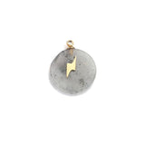 4pcs Stone Stainless Steel Charms Pendants DIY Jewelry Making