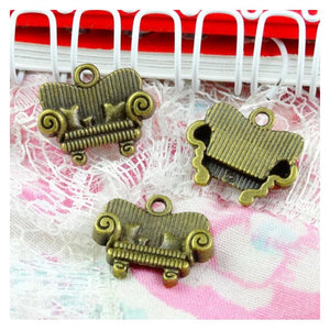 100pcs 17*14mm Antique Bronze Sofa Charms Pendants