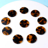 10pcs Round Resin Pendant Charms for DIY Jewelry Making
