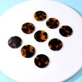 10pcs Round Resin Pendant Charms for DIY Jewelry Making