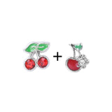 Enamel Birthday Cake Fruit Watermelon Floating Charms DIY