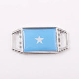 10PCS Spain Somalia Flag Shoelace Buckle Metal Lace Lock DIY Sneaker Kits