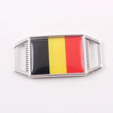 10PCS Spain Somalia Flag Shoelace Buckle Metal Lace Lock DIY Sneaker Kits