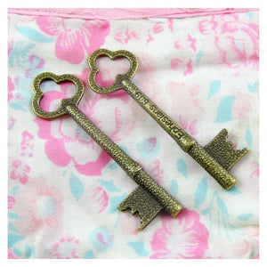10pcs 22*76MM Antique Bronze Plated Key Charms Pendant DIY Bracelet Necklace