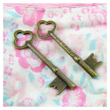 10pcs 22*76MM Antique Bronze Plated Key Charms Pendant DIY Bracelet Necklace