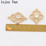 2pcs Zircon Pendant Jewelry DIY Accessory