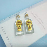 10pcs Bottle Resin Charms for Keychain Earrings Jewelry Findings