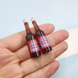 10pcs Bottle Resin Charms for Keychain Earrings Jewelry Findings