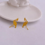50pcs Brass Flat Birds Charms Painted Animal Pendant