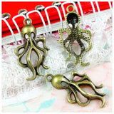 60pcs Octopus Pendant Vintage DIY Jewelry