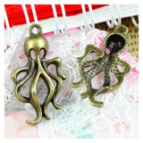 60pcs Octopus Pendant Vintage DIY Jewelry
