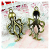 60pcs Octopus Pendant Vintage DIY Jewelry
