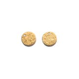 40Pcs Brass Hammered Round Circle Charms for DIY Jewelry Making