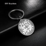 5pcs Archangel Michael Seal Necklace Pendant Stainless Steel Charms