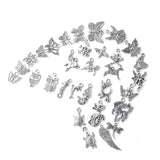 100pcs Antique Silver Mixed Animal Pendant Charms DIY Jewelry Making