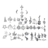 100pcs Antique Silver Mixed Animal Pendant Charms DIY Jewelry Making