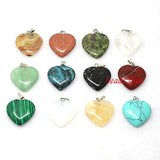 12pcs Natural Stone Pendants Charms Multicolor Shapes for Jewelry Making