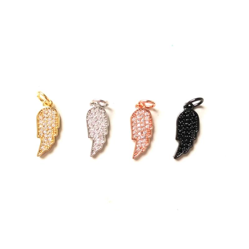 5pcs Small Size Wings Charms Pendant for Women Bracelet Girl Necklace