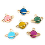 Moon Star Enamel Charms Jewelry Making DIY Accessaries