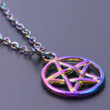 Rainbow Pentagram Openwork Star Sky Charms Pendant Lot DIY Jewelry Making