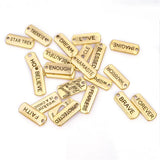 30pcs/Lot Inspiration Words Charms Tag Pendant for DIY Necklaces Bracelet