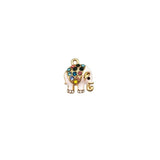 10pcs Rhinestone Animal Enamel Charms for Jewelry DIY Earring Bracelet Finding