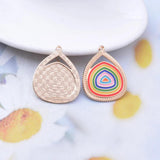 10pcs Water Drop Enamelled Charms Antique Bronze DIY Jewelry Making Supplies