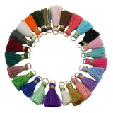 50Pcs Mix Tassel Silk Brush Pendant Charms for Jewelry Making DIY