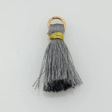 50Pcs Mix Tassel Silk Brush Pendant Charms for Jewelry Making DIY