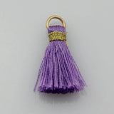 50Pcs Mix Tassel Silk Brush Pendant Charms for Jewelry Making DIY