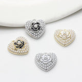 Heart Flower Charms for DIY Earrings Bracelets Jewelry Making