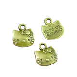 80Pcs Cat Charms 11.5*13MM for DIY Jewelry Making Pendant